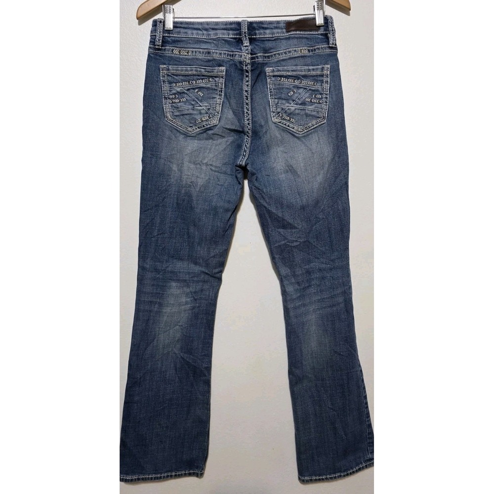 Rock & Roll Denim Cowgirl‎ Womens Riding Jeans Blue 29x33 Bootcut Mid Rise EUC